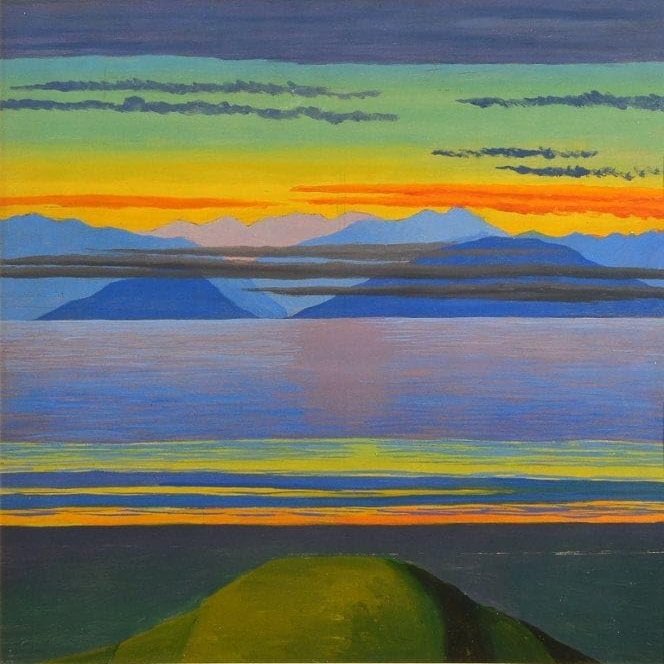 Sky and Lake : Luigi Russolo : Archival Quality Art Print