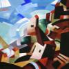 Italian Town by the Sea : 1917 : Alexandra Exter : Archival Quality Art Print view 1
