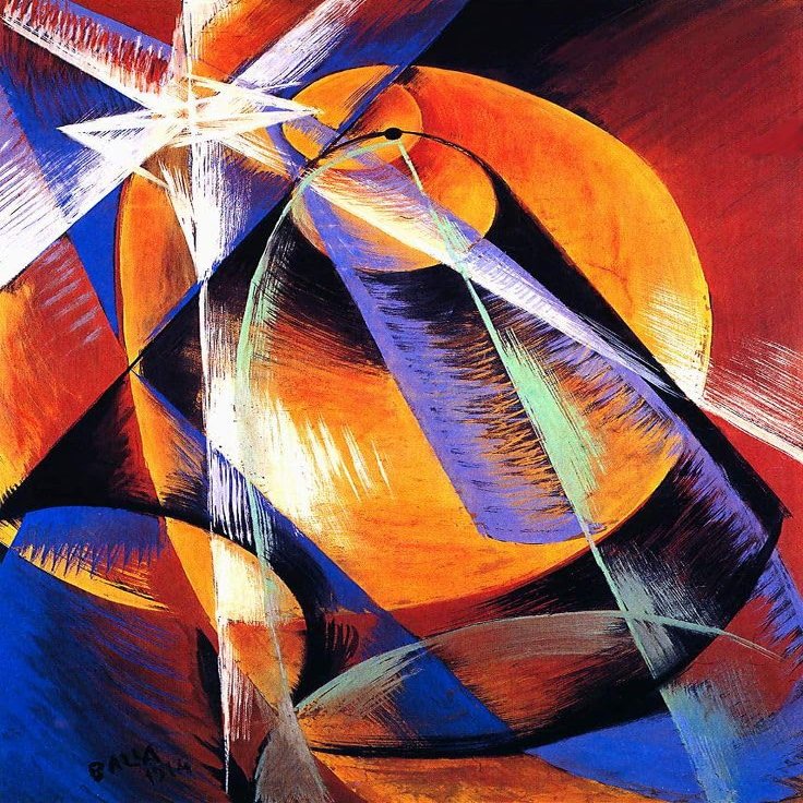 Giacomo Balla : Planet Mercury Passing In Front Of the Sun : Archival Art Print