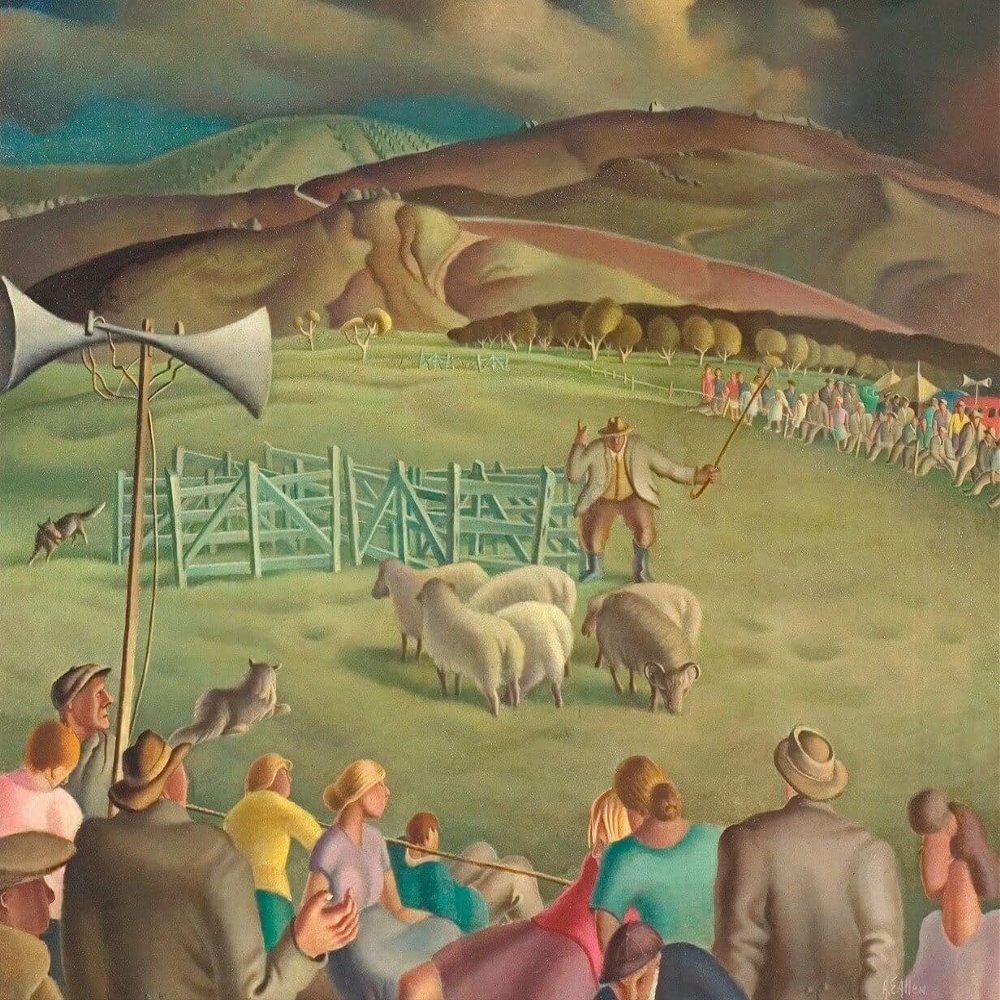 Harry Epworth Allen : Sheepdog Trials : Archival Quality Art Print