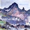 Grand Muveran : 1912 : Ferdinand Hodler : Archival Quality Art Print view 1