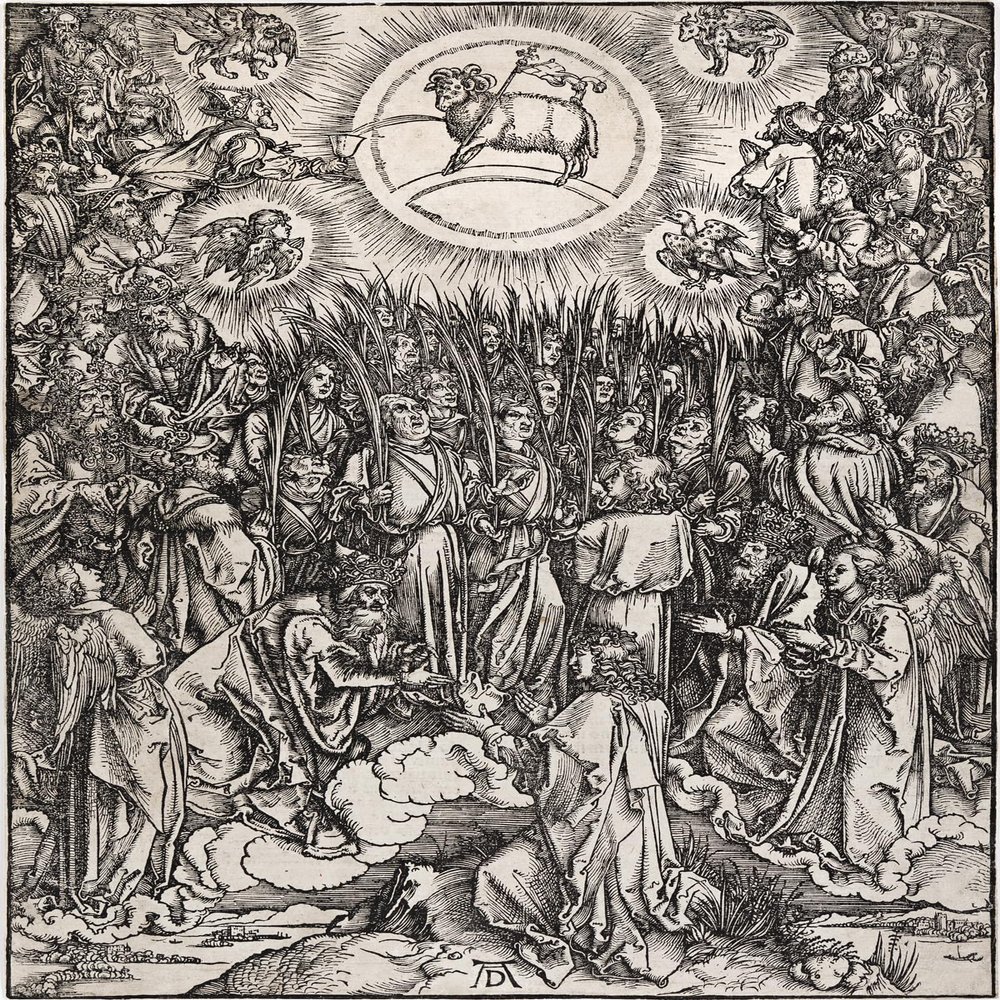 ALBRECHT DRER : The Adoration of the Lamb : 1498 : Archival Quality Art Print