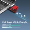 4GB USB Flash Drive 10 Pack - AGECASH A USB 2.0 Flash Drive 4GB Thumb Drive Jump Zip Drive USB Key Memory Stick Pendrive for Data Storage & Transfer with 10PCS Lanyard (Multi-Colored 4 GB) view 2