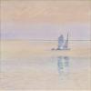 Childe Hassam : Sailboat off the Coast, Isle of Shoals : Archival Art Print view 1
