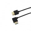 Alvin's Cables Ultra HD 8K HDMI 2.1 Cable Straight HDMI to Right Angle HDMI High Speed for Atomos Ninja V Monitor, Z CAM E2, Sony FS5| FS7| A7S3 Cameras 6.6ft|2M view 2