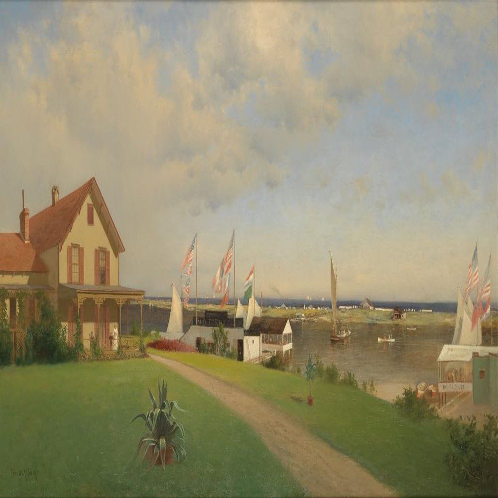 Francis Augustus Silva : Beers Cottage, Far Rockaway, Long Island : Art Print