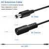 1 Pack 5M/16.5FT DC 12V Power Extension Cord,5.5mm x 2.1mm Male to Female Extension Power Cord for Security Camera CCTV IP,Router,LED Strip,DVRs and More Devices view 2