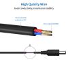 1 Pack 5M/16.5FT DC 12V Power Extension Cord,5.5mm x 2.1mm Male to Female Extension Power Cord for Security Camera CCTV IP,Router,LED Strip,DVRs and More Devices view 4