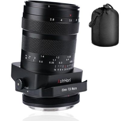AstrHori 85mm F2.8 Macro & Tilt & Medium Telephoto 3-in-1 Manual Full Frame Insect Jewel Portrait Lens for Sony E Mount Series Mirrorless Cameras A7,A7R,A7S,A9,A6000,A6300,A6500,A6600.etc