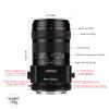 AstrHori 85mm F2.8 Macro & Tilt & Medium Telephoto 3-in-1 Manual Full Frame Insect Jewel Portrait Lens for Sony E Mount Series Mirrorless Cameras A7,A7R,A7S,A9,A6000,A6300,A6500,A6600.etc view 4