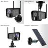 Kittyhok Solar Security Cameras Wireless Outdoor System | 4pcs 2K Ultr HD Pan Tilt Home Solar Security Camera with Human Detection, Spotlight | 10CH Smart NVR, 60 Days Local Storage view 3