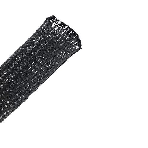 AYTOSH Black Insulated Braid Sleeving Tight PET Wire Cable Gland Protection Cable Sleeve, for Line Management and Bundle Application of Electronics Cable Protection (Color : 6MM, Size : 1 Meter)