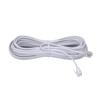 HIPATU Phone Extension Cord 66 Ft, Phone Cord Telephone Cable with Standard RJ11Plug and 2 in-Line Couplers and 25Cable Clip Holders view 3