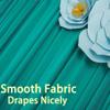 10ft x 10ft Wrinkle Free Turquoise Backdrop Curtains for Parties, Polyester Photo Backdrop Drapes 2 Panels 5x10ft for Wedding Mermaid Birthday Photography Background Party Backdrop view 4