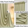 10ft x 10ft Wrinkle Free Sage Green Backdrop Curtains for Parties, Polyester Photo Backdrop Drapes 2 Panels 5x10ft for Wedding Birthday Party Photography Background Photoshoot view 2