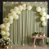 10ft x 10ft Wrinkle Free Sage Green Backdrop Curtains for Parties, Polyester Photo Backdrop Drapes 2 Panels 5x10ft for Wedding Birthday Party Photography Background Photoshoot view 3