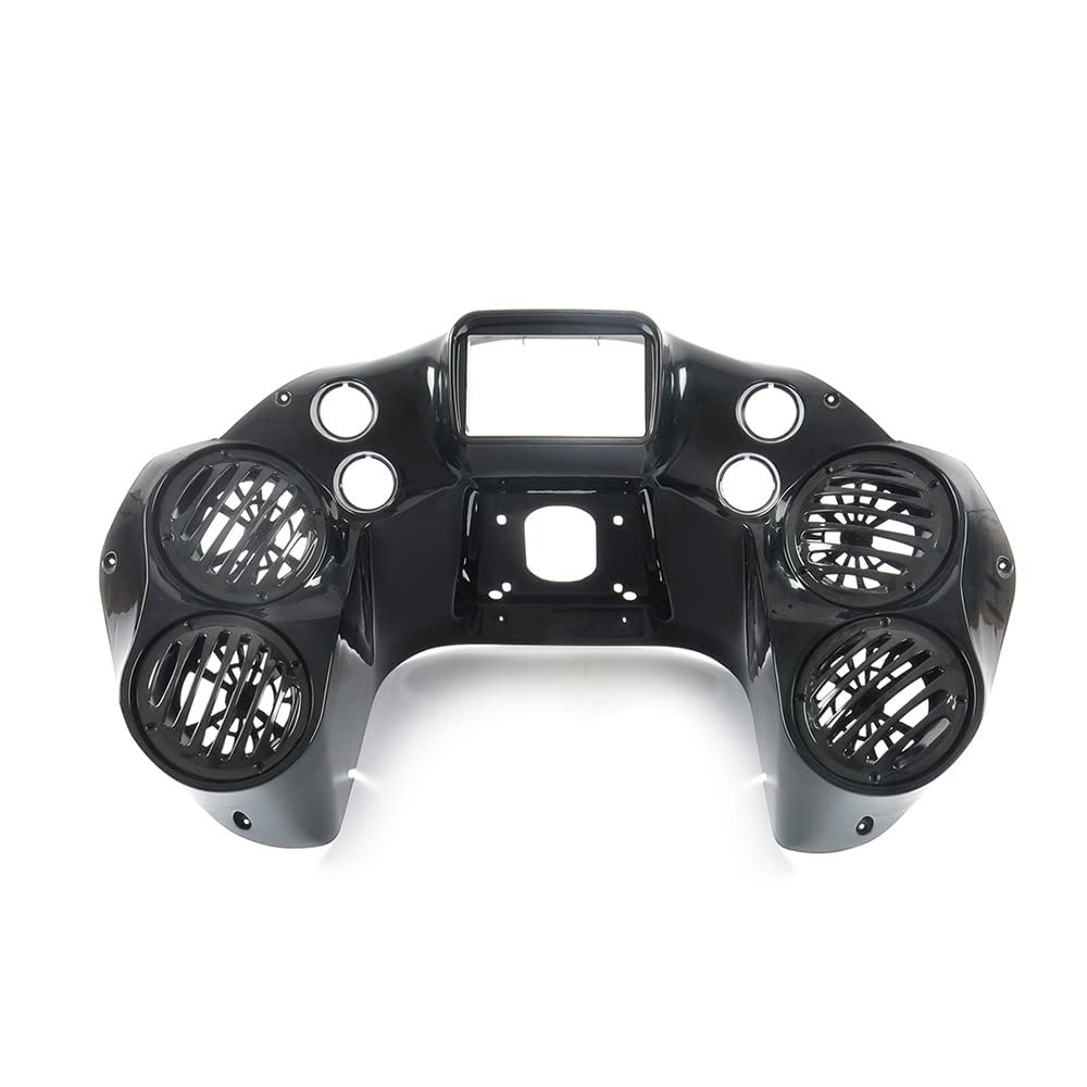 ABS Inner Fairing w Quad 6.5" Speaker pods for 94-13 Harley Touring Road Glide FLTRX 1994-2013