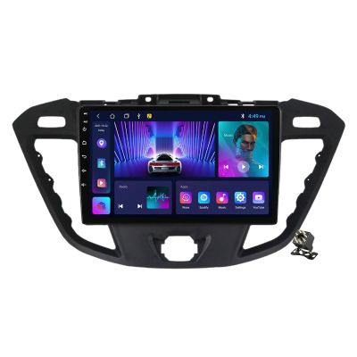 Android 12 Autoradio Car Stereo for Ford Transit Custom 2013-2018, 9" QLED Screen Multimedia Player with Carplay Auto BT Navigation GPS WiFi 4G FM RDS SWC+Backup Camera,Ts722/2+32g