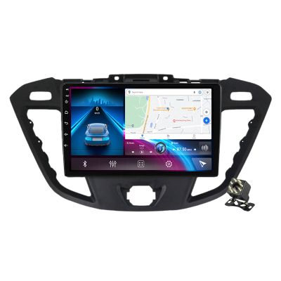 Android 12 Autoradio Car Stereo for Ford Transit Custom 2013-2018, 9" QLED Screen Multimedia Player with Carplay Auto BT Navigation GPS WiFi 4G FM RDS SWC+Backup Camera,Ts18/2+32g