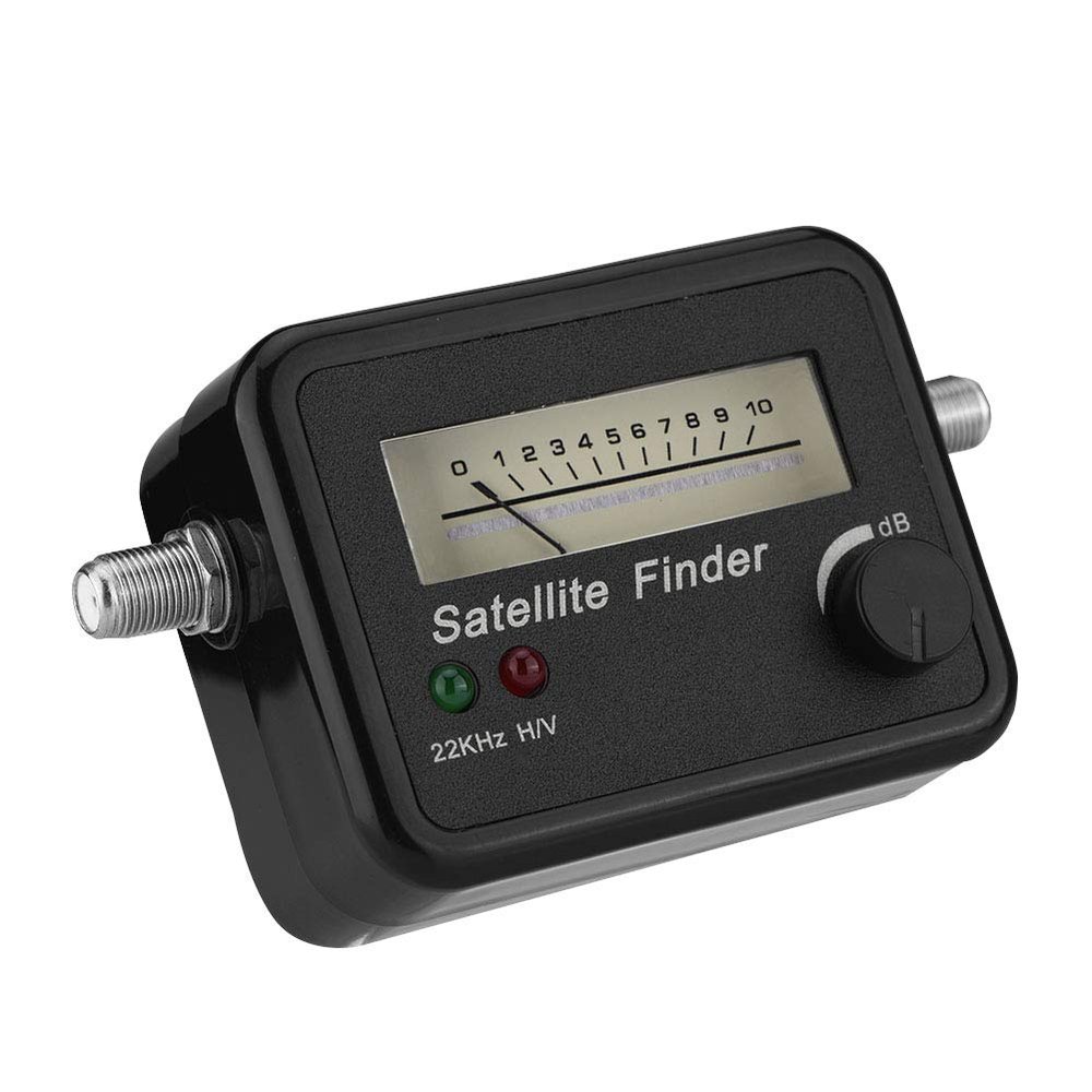 Satellite Signal Finder Digital Satellite White On Black Abs Mental 9502 Satellite Finder with Black Background and White Sat Finder 13 18V Dc Satellite Finder