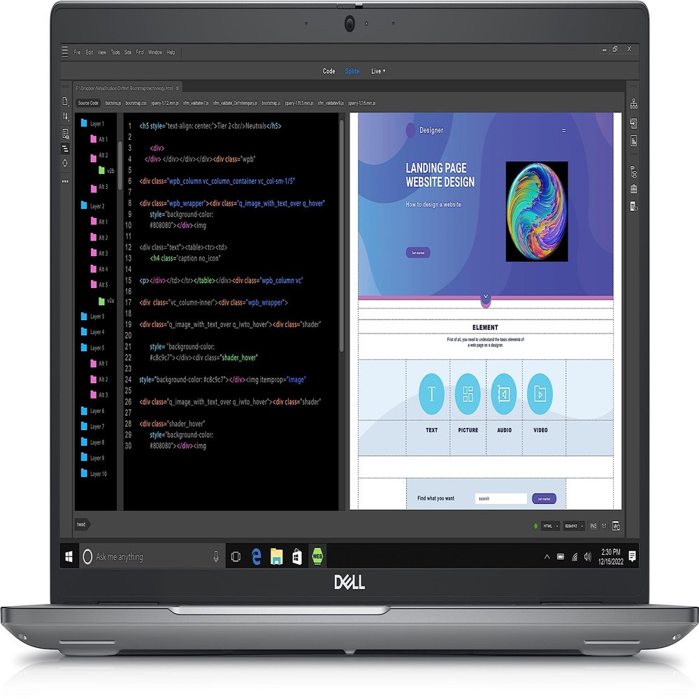 Dell Precision 3580 Workstation Laptop (2023) | 15.6" 1920x1080 FHD | Core i5-1350P - 512GB SSD Hard Drive - 16GB RAM | 12 cores @ 4.7 GHz Win 11 Pro Silver (Renewed)