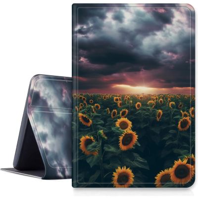 Case for All-New 6" Basic Kindle 11th Generation (2022 Release),DIGTIALL Slim PU Leather Fold Stand Protective Cover with Auto Sleep/Wake for Kindle 2022 11th Gen e-Reader,Sunflower
