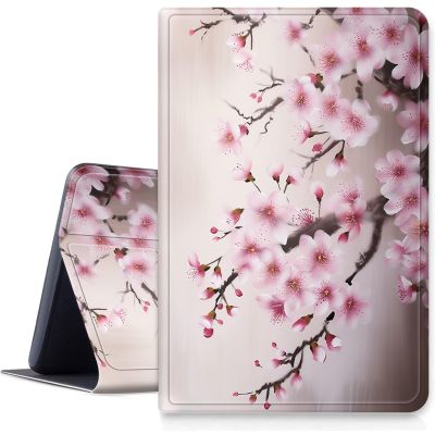 Case for All-New 6" Basic Kindle 11th Generation (2022 Release),DIGTIALL Slim PU Leather Fold Stand Protective Cover with Auto Sleep/Wake for Kindle 2022 11th Gen e-Reader,Cherry Blossom