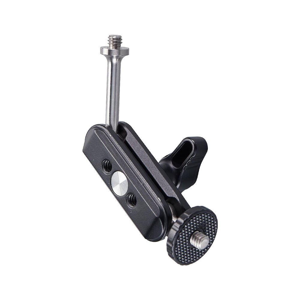 Aitteel Mini Magic Arm with Dual Universal Ball Head, Adjustable Magic Arm for Monitor, Microphone, LED Video Light (Max Vertical Load 5.29lb/2.4kg)
