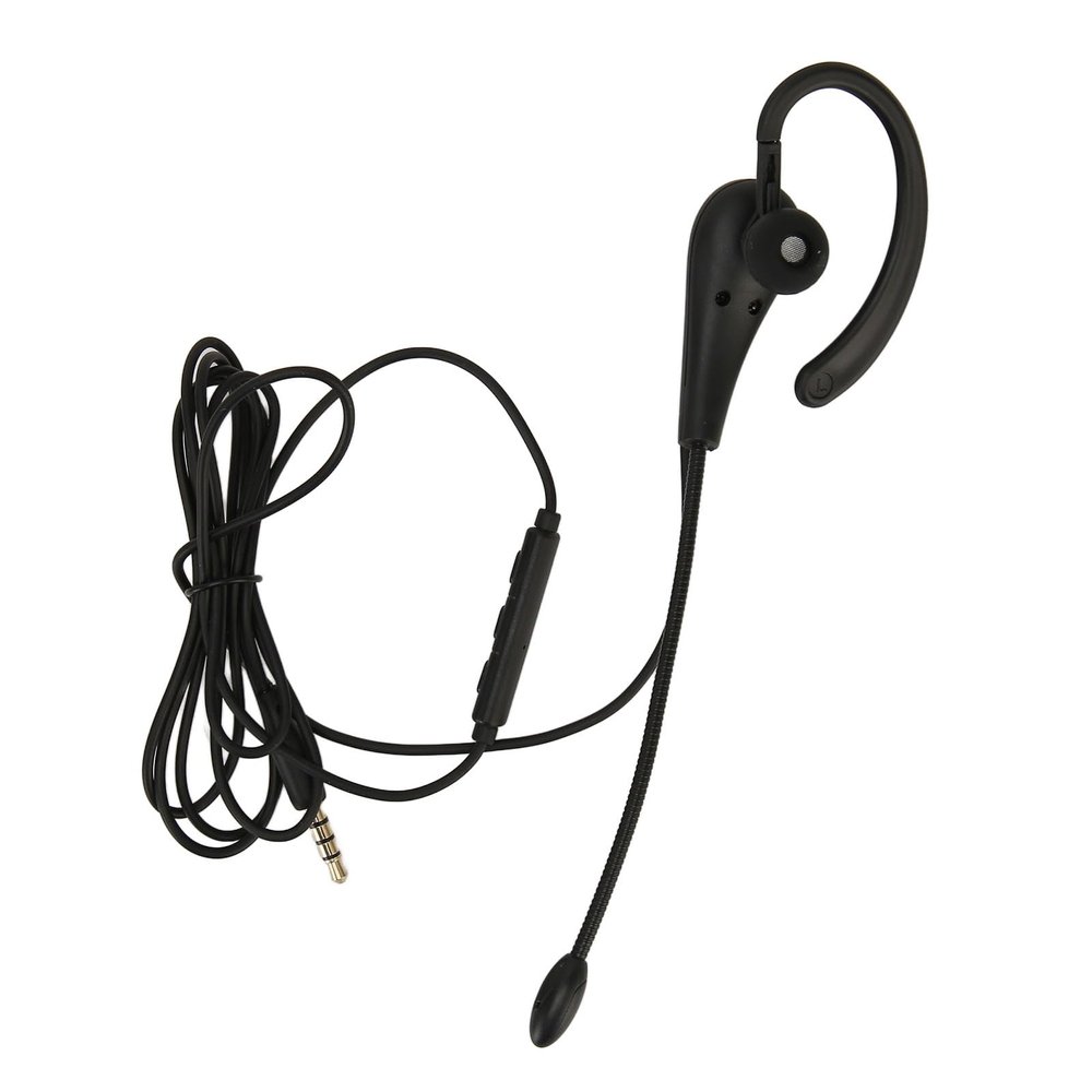 Pyhodi Single Side Earbud Headphones, Wired Single Ear Monaural Headset with Wide Compatibility, Lightweight Earpiece Headset with Microphone Wired Noise Cancelling for Call Center Office (3.5mm)