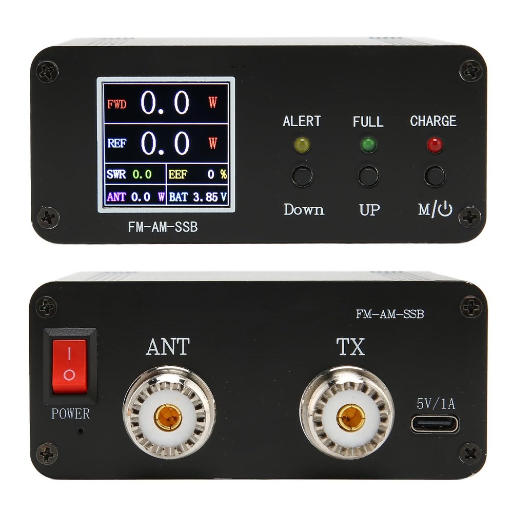 Digital Power Standing Meter with Full Color LCD Display 1.8-54Mhz for Amateur Radio, Professional SWR Meter