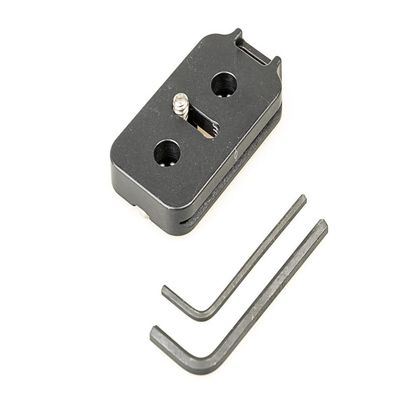 Hejnar Photo Camera Plate with 2 QD (Quick Detach) sockets. Made in U.S.A.