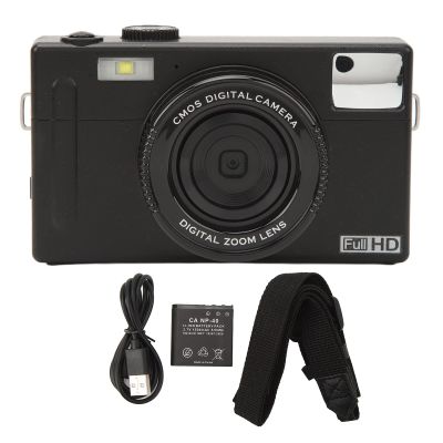 56MP Digital Camera 4K Video Resolution, Dual Screen Design, Long Battery Life, Compact Size with 3.0inch Screen for Vlogging (Black)