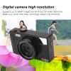56MP Digital Camera 4K Video Resolution, Dual Screen Design, Long Battery Life, Compact Size with 3.0inch Screen for Vlogging (Black) view 2