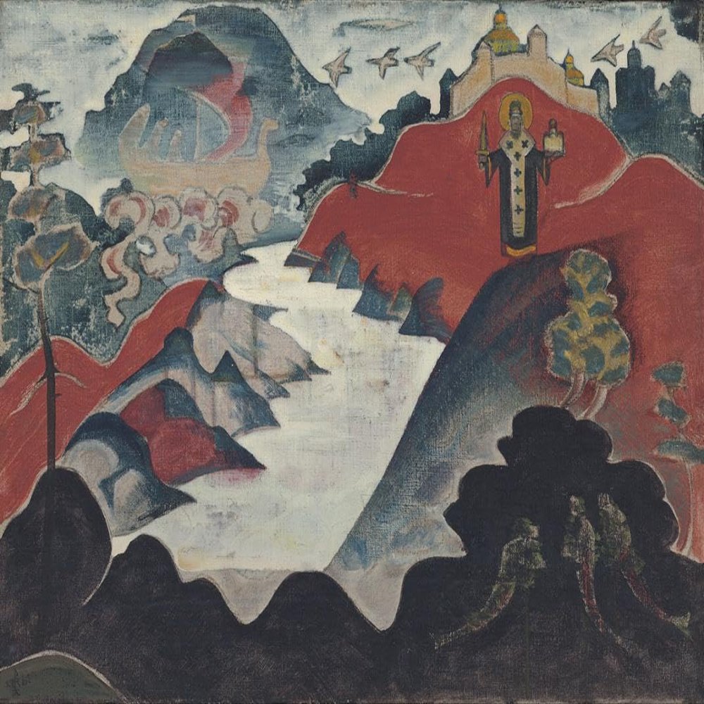 Saint Nicholas : Nicholas Roerich : 1920 : Archival Quality Art Print