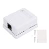 Fafeicy Mount Box, 2Pcs RJ45 Mount, Cat6 Single Port Desktop Information Network Junction Boxes, Electronic Components, Electricalhousing view 1
