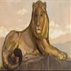 LYING LION : PAUL JOUVE : 1930 : Archival Quality Art Print view 1