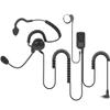 PRYME SPM-1400-M8 Patriot Behind Head Lightweight Headset with Earphone, Noise Canceling Mic, and Inline Wired PTT Button - Fits: Motorola TLK100,SL300,SL4000,SL7550/MotoTRBO Digital Radios view 1