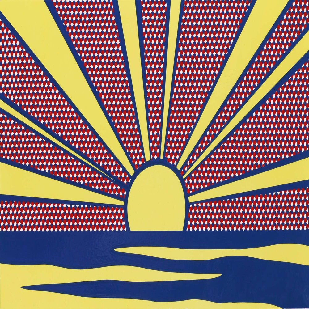 Lichtenstein Roy : Pop Sunrise Landscape : Archival Quality Art Print