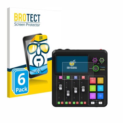 brotect 6-Pack Screen Protector compatible with Rode Rodecaster Duo - HD-Clear Protection Film