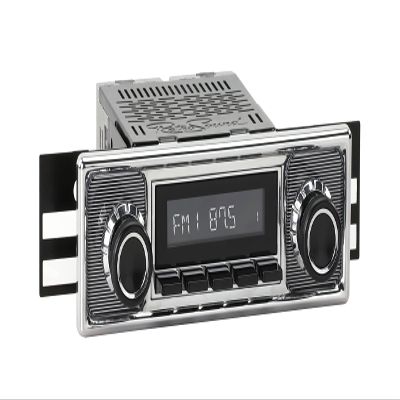 RetroRadio Compatible with 1968-76 BMW 2002 Series Features Include Bluetooth, HD, SiriusXM Ready, AM/FM LCB-M4-308-509-39-78BM3