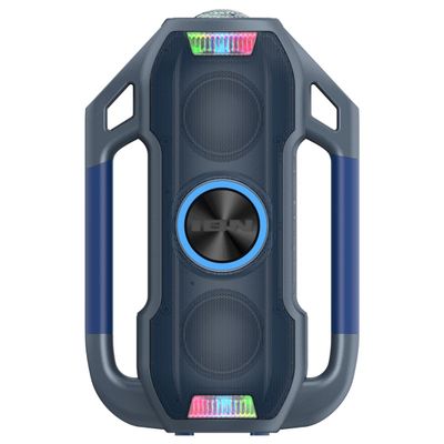 Ion Party Splash Waterproof Bluetooth-Enabled Speaker with Party Starter Lights (Grey) (Renewed)