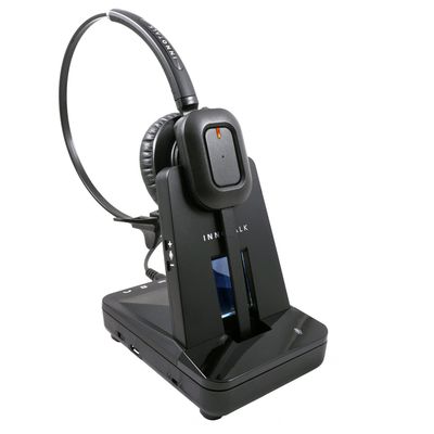 INNOTALK Remote Answering DECT Wireless Headset for Poly Polycom Edge Series Phones - Includes EHS Remote Cable | for E100, E220, E300, E320, E350, E400, E450, E500, E550 | Office & Call Center
