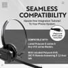 INNOTALK Remote Answering DECT Wireless Headset for Poly Polycom Edge Series Phones - Includes EHS Remote Cable | for E100, E220, E300, E320, E350, E400, E450, E500, E550 | Office & Call Center view 4