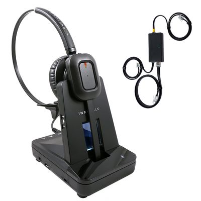 INNOTALK Grandsteam Phone Wireless Headset, 12-Hour Talk 300 ft Mobility - Includes Remote Answering Device for Grandstream GXP2124, GXP2130, GXP2140, GXP2160, GXP2170, GXP2200 Desk Phone