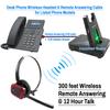 INNOTALK Grandsteam Phone Wireless Headset, 12-Hour Talk 300 ft Mobility - Includes Remote Answering Device for Grandstream GXP2124, GXP2130, GXP2140, GXP2160, GXP2170, GXP2200 Desk Phone view 2