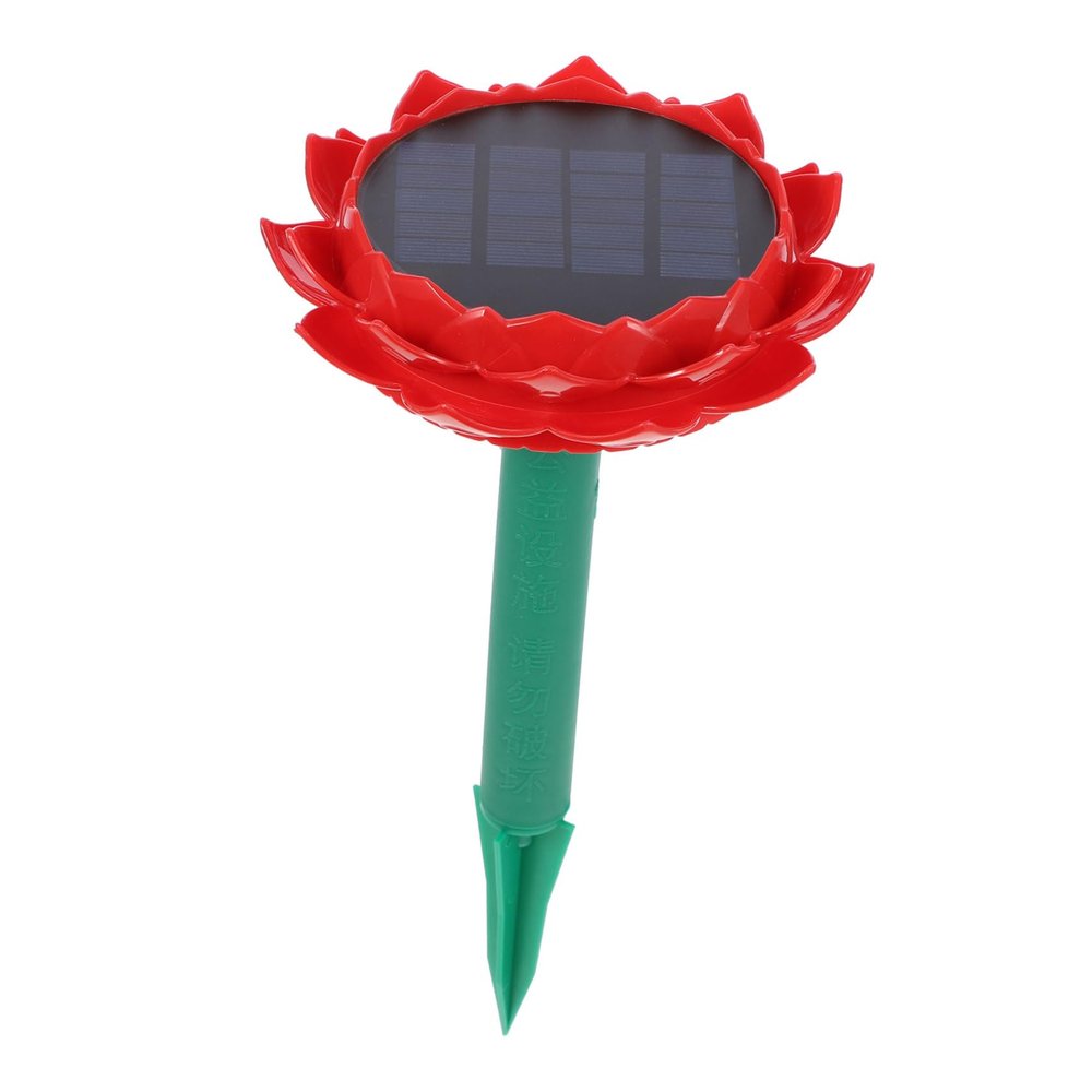 CAXUSD Outdoor Waterproof Solar Lotus Speaker Music Buddha Statue for Garden Courtyard Buddhist Music Player