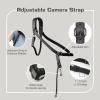 4J LEDR Leather Camera Strap,Single Camera Shoulder Harness for One Camera,Professional Camera Harness for Photographers,Camera Strap Crossbody Quick Release Gear DSLR/SLR,Camera Accessories,Black view 2