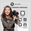 4J LEDR Leather Camera Strap,Single Camera Shoulder Harness for One Camera,Professional Camera Harness for Photographers,Camera Strap Crossbody Quick Release Gear DSLR/SLR,Camera Accessories,Black view 3