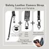 4J LEDR Leather Camera Strap,Single Camera Shoulder Harness for One Camera,Professional Camera Harness for Photographers,Camera Strap Crossbody Quick Release Gear DSLR/SLR,Camera Accessories,Black view 4
