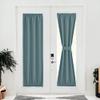NICETOWN Greyish Blue Blackout Window Door Curtain Back Panels for Privacy view 1